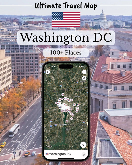 Washington DC Travel Map - Sight Maps