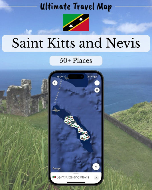 Saint Kitts and Nevis Travel Map - Sight Maps