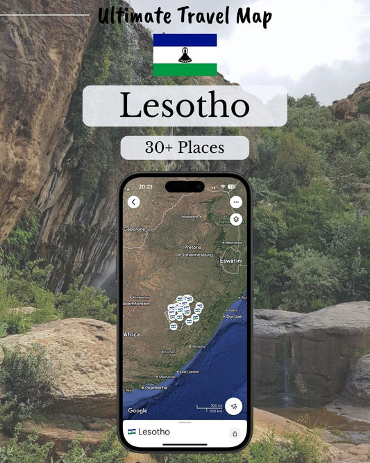 Lesotho Travel Map - Sight Maps