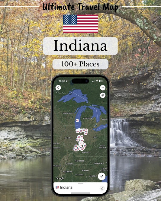 Indiana Travel Map - Sight Maps