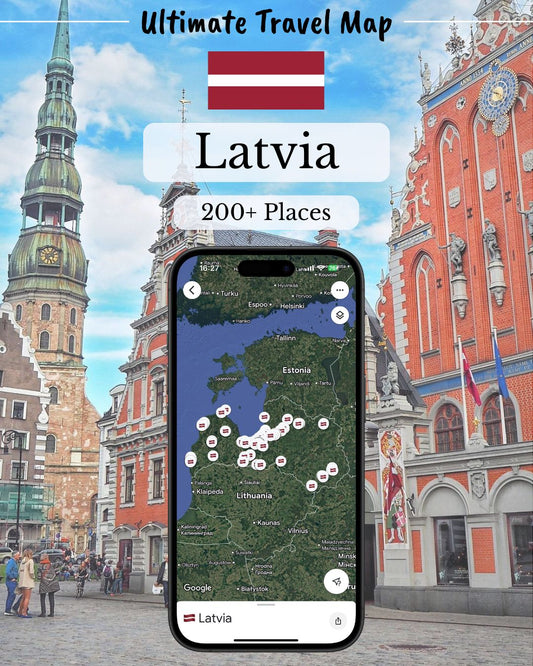 Latvia Travel Map - Sight Maps
