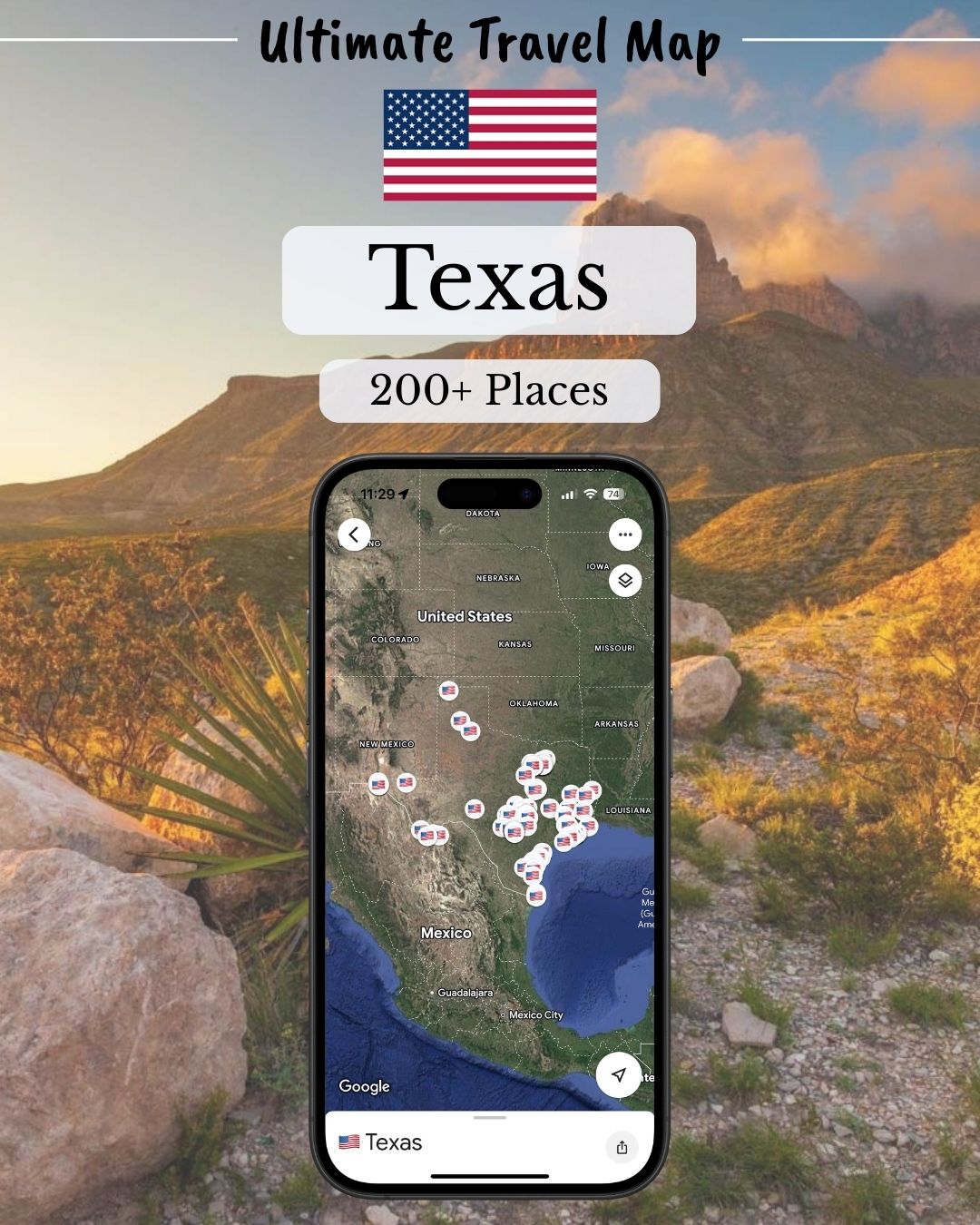 Texas Travel Map - by Sight Maps