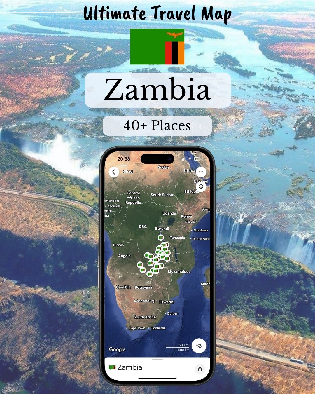 Zambia Travel Map - Sight Maps