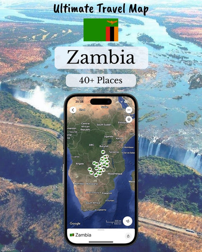 Zambia Travel Map - Sight Maps