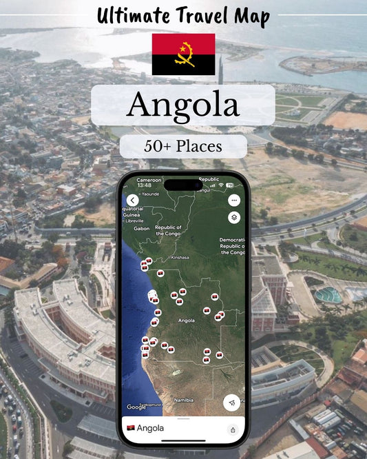 Angola Travel Map - Sight Maps