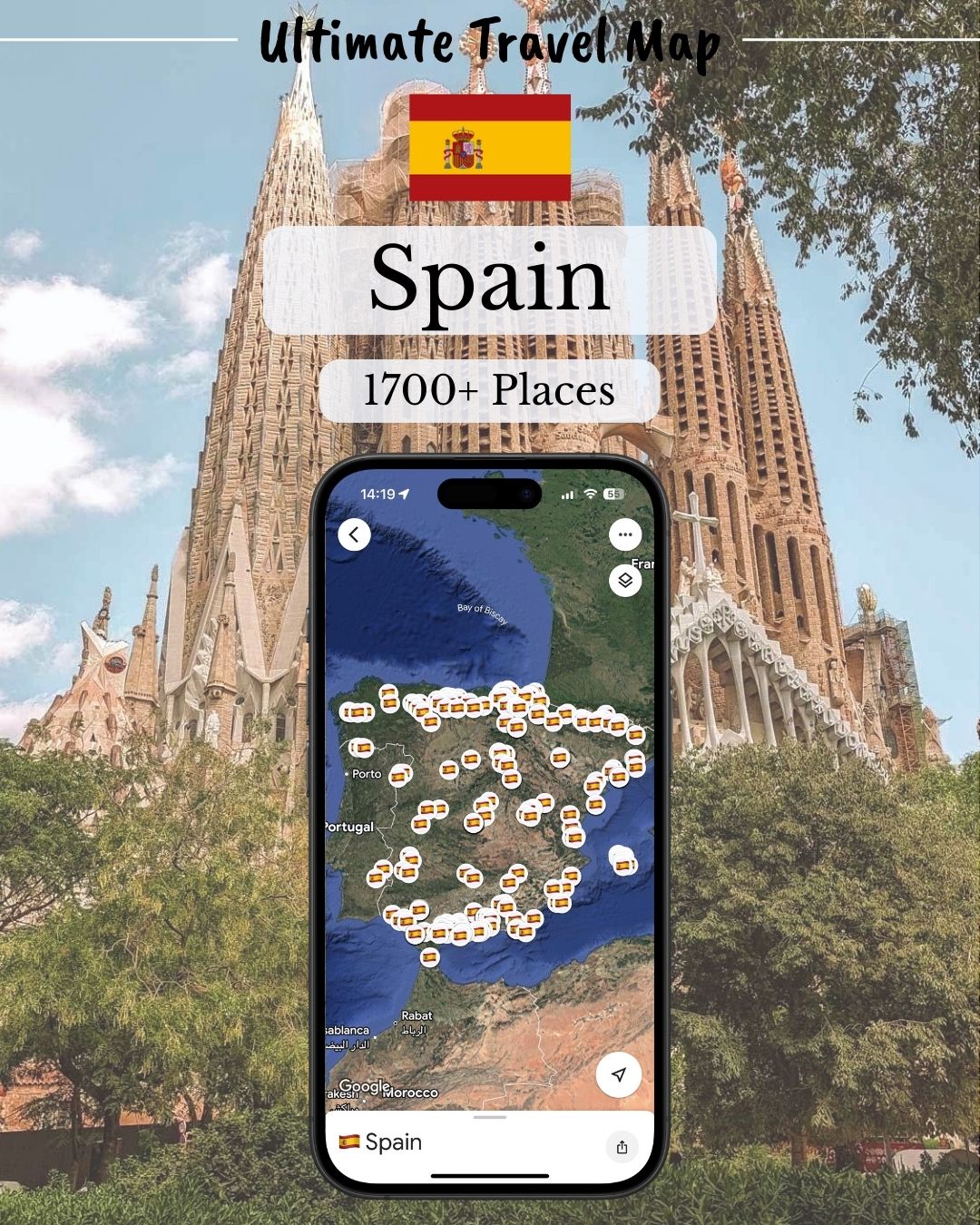 Spain Travel Map - by Sight Maps