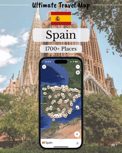 Spain Travel Map - by Sight Maps