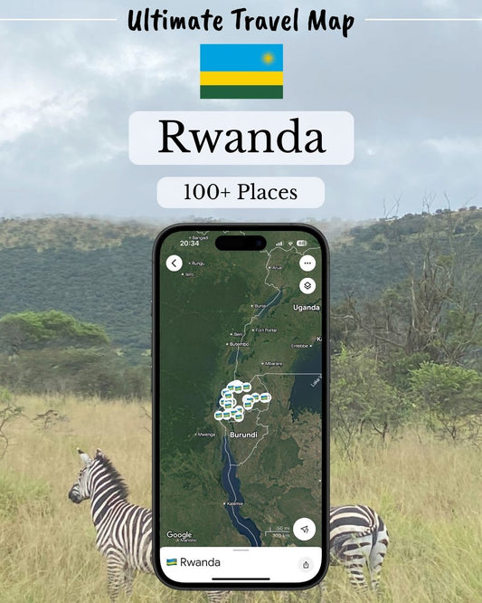 Rwanda Travel Map - Sight Maps