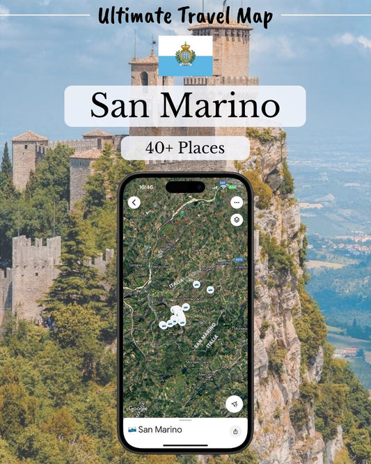 San Marino Travel Map - Sight Maps