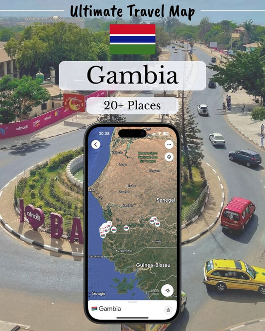 Gambia Travel Map - Sight Maps