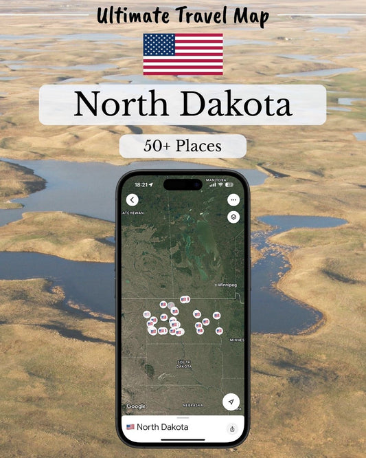 North Dakota Travel Map - Sight Maps