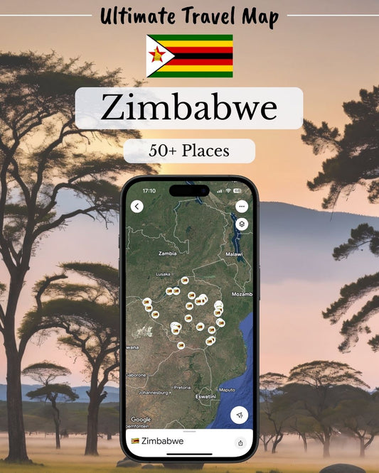 Zimbabwe Travel Map - Sight Maps