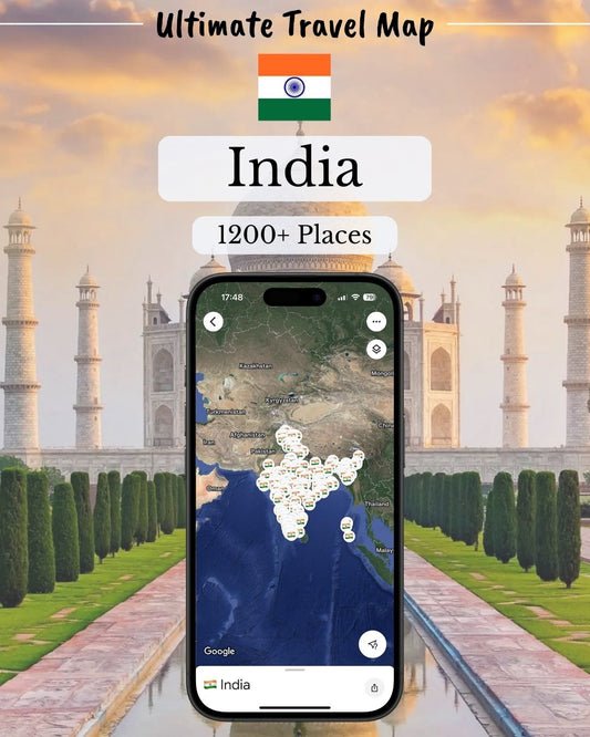 India Travel Map - by Sight Maps