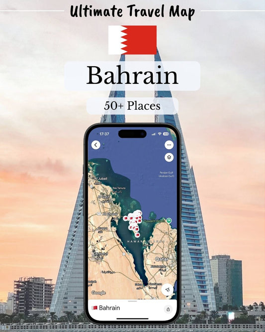 Bahrain Travel Map - Sight Maps