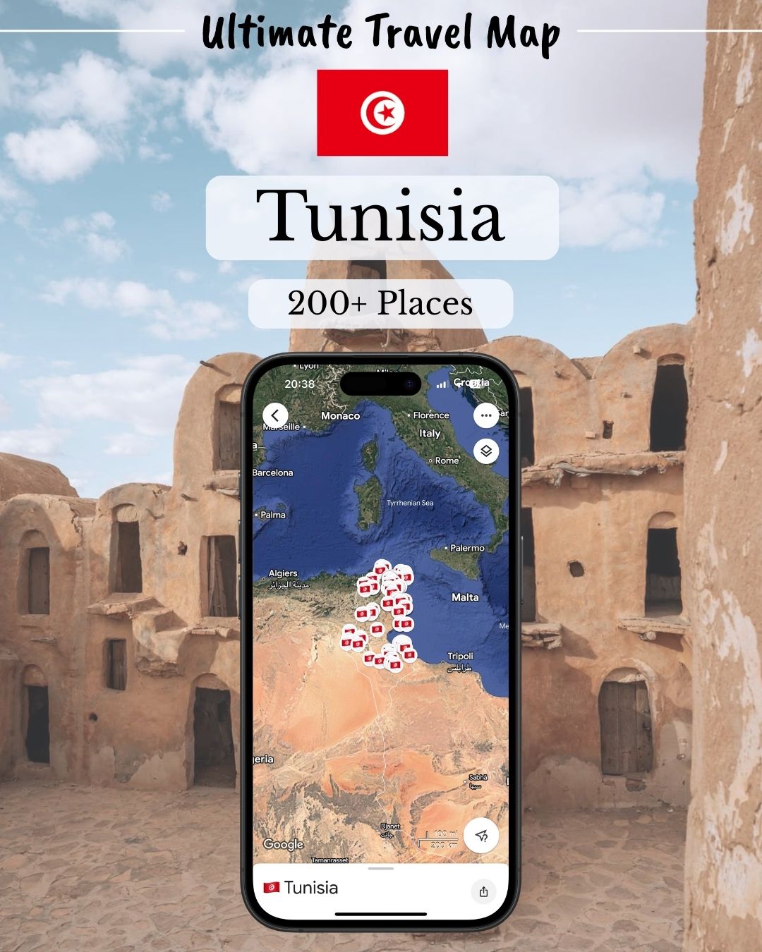 Tunisia Travel Map - Sight Maps
