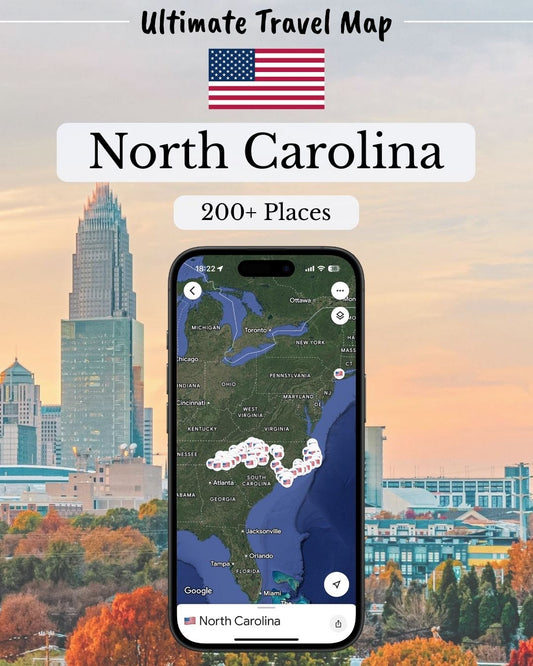 North Carolina Travel Map - Sight Maps