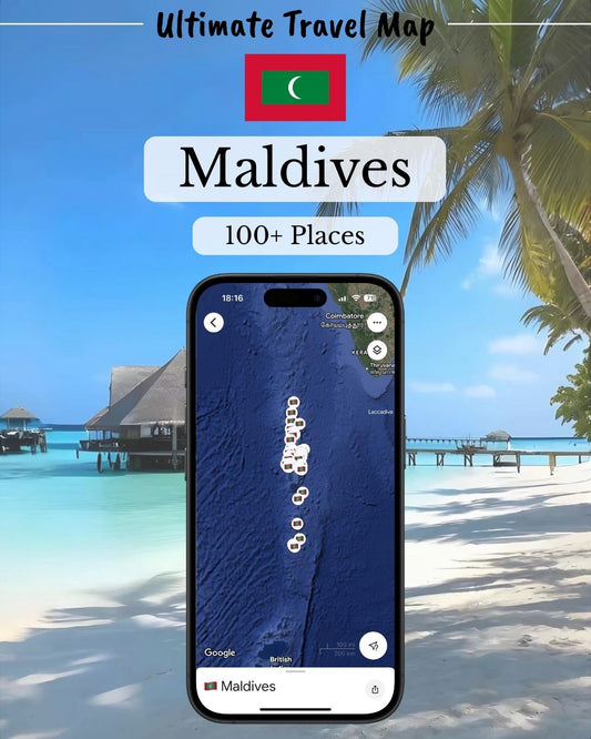 Maldives Travel Map - Sight Maps