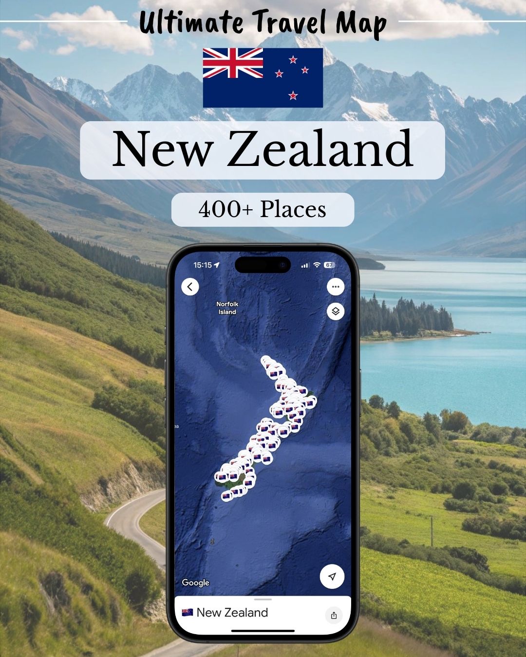 New Zealand Travel Map - Sight Maps