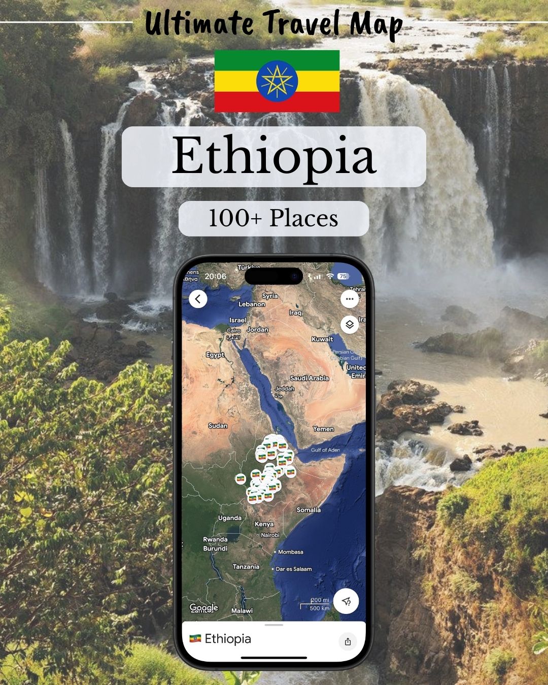 Ethiopia Travel Map - Sight Maps