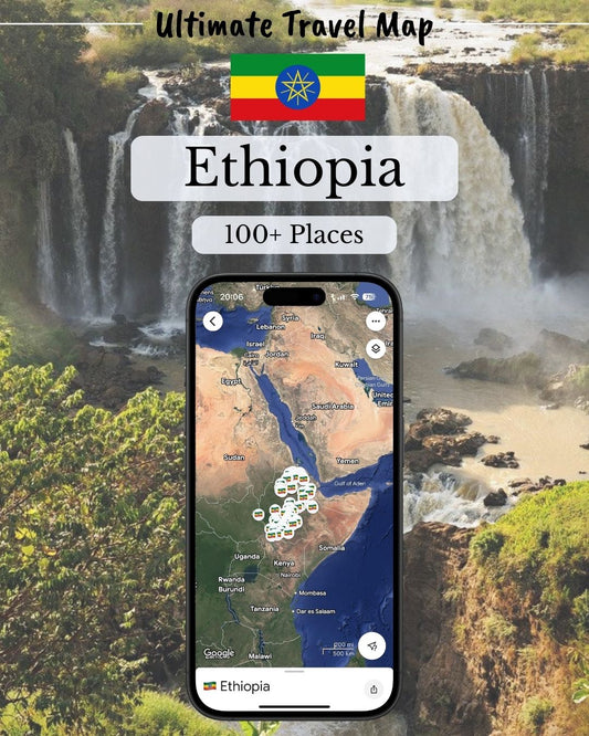 Ethiopia Travel Map - Sight Maps