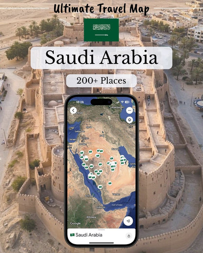 Saudi Arabia Travel Map - Sight Maps