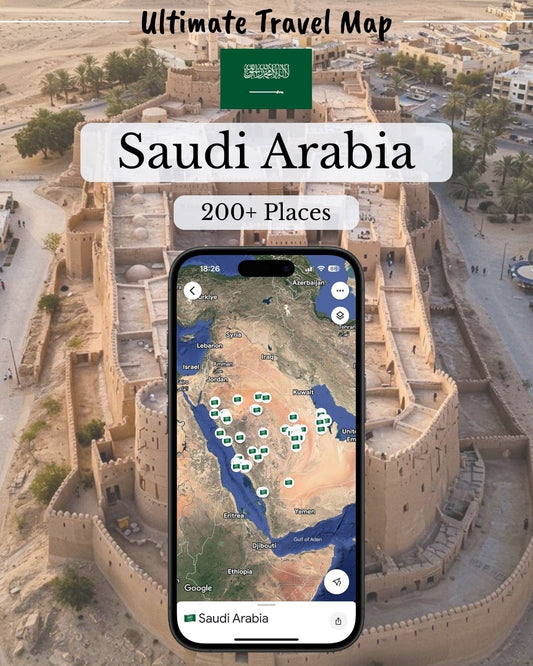 Saudi Arabia Travel Map - Sight Maps