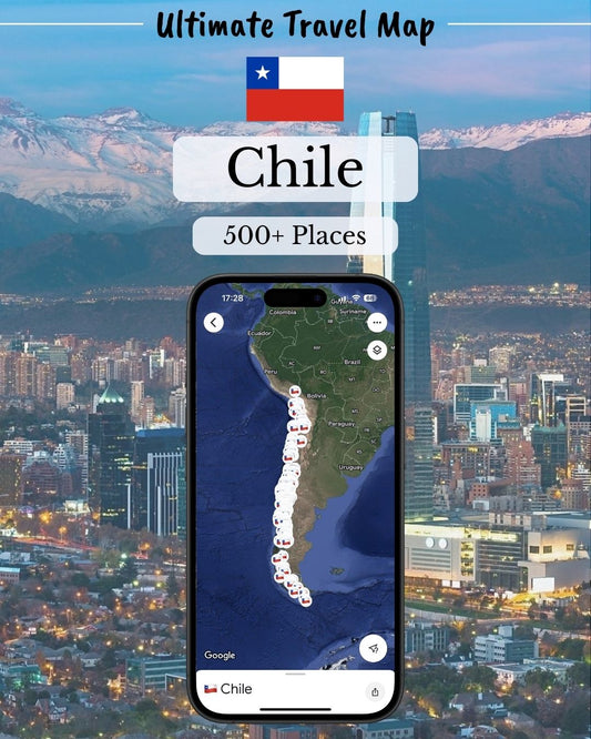 Chile Travel Map - by Sight Maps