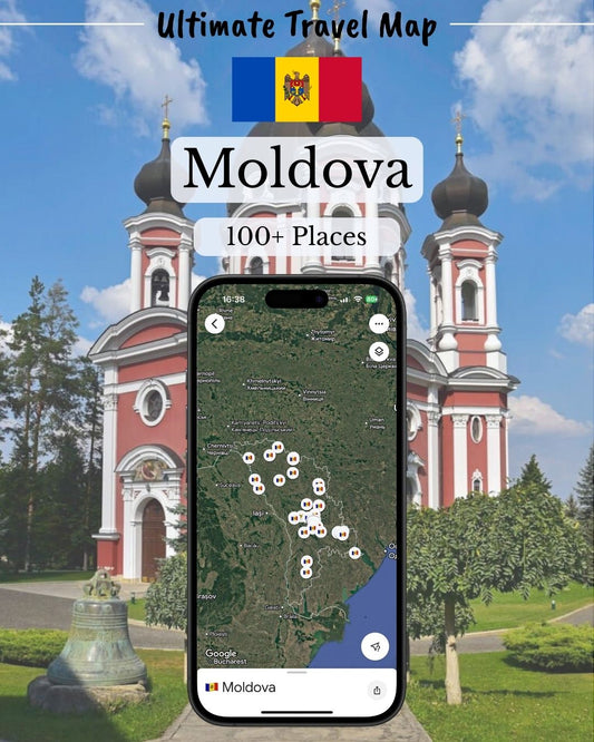 Moldova Travel Map - Sight Maps