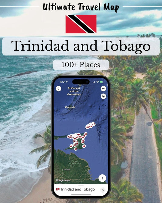 Trinidad and Tobago Travel Map - Sight Maps