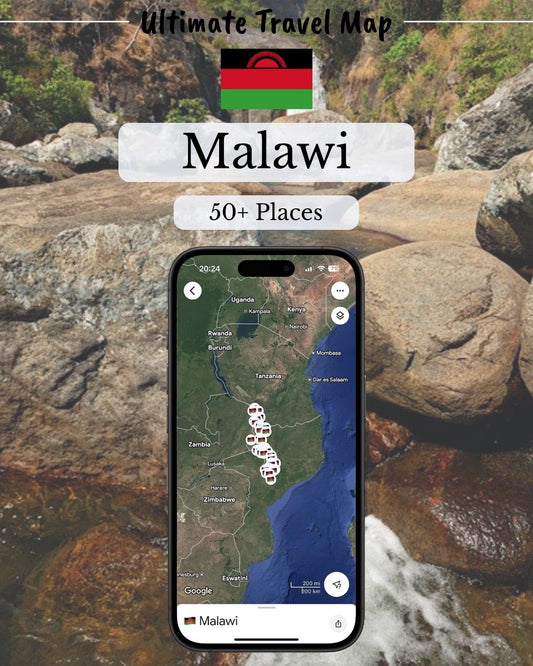 Malawi Travel Map - Sight Maps