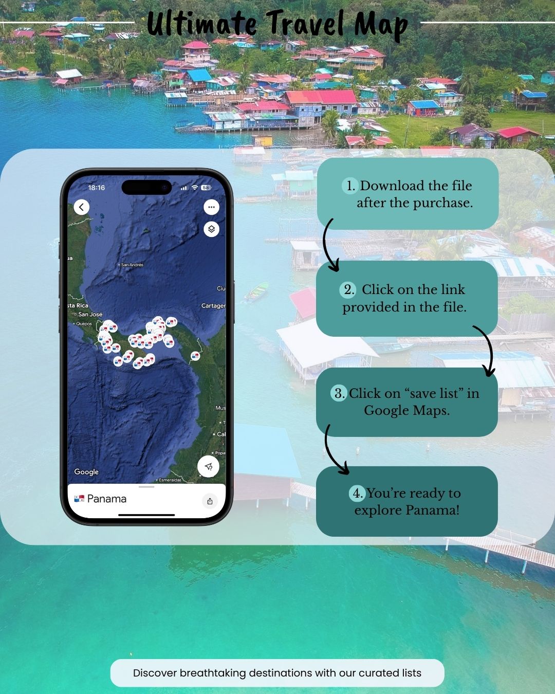 Central America Travel Bundle - Sight Maps