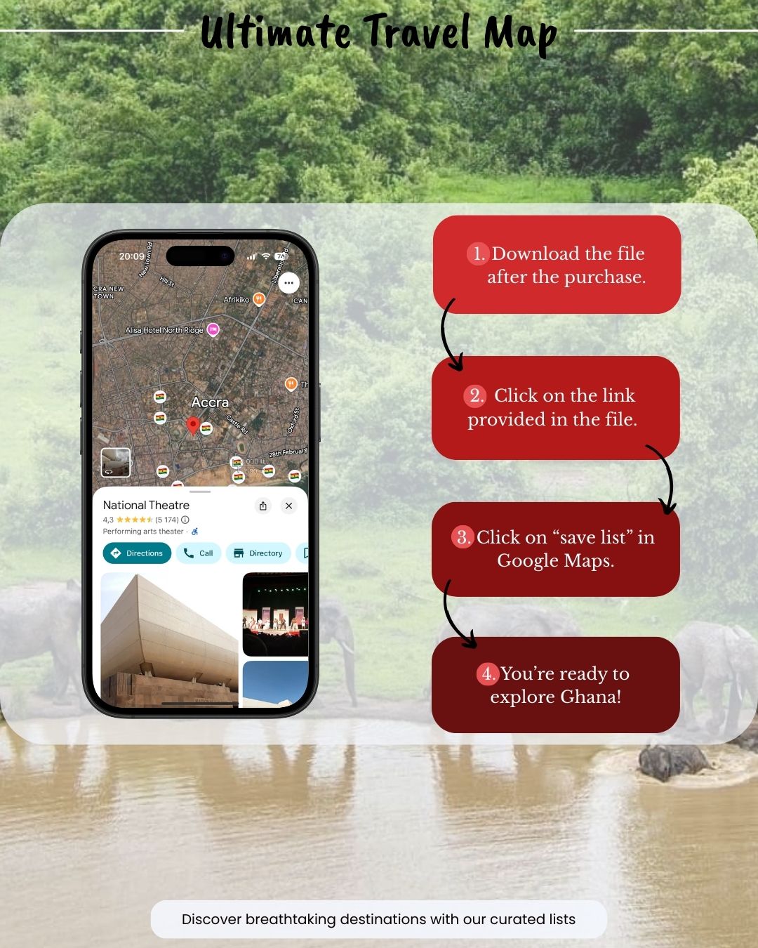 Ghana Travel Map - by Sight Maps