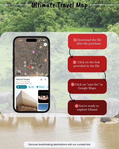Ghana Travel Map - by Sight Maps