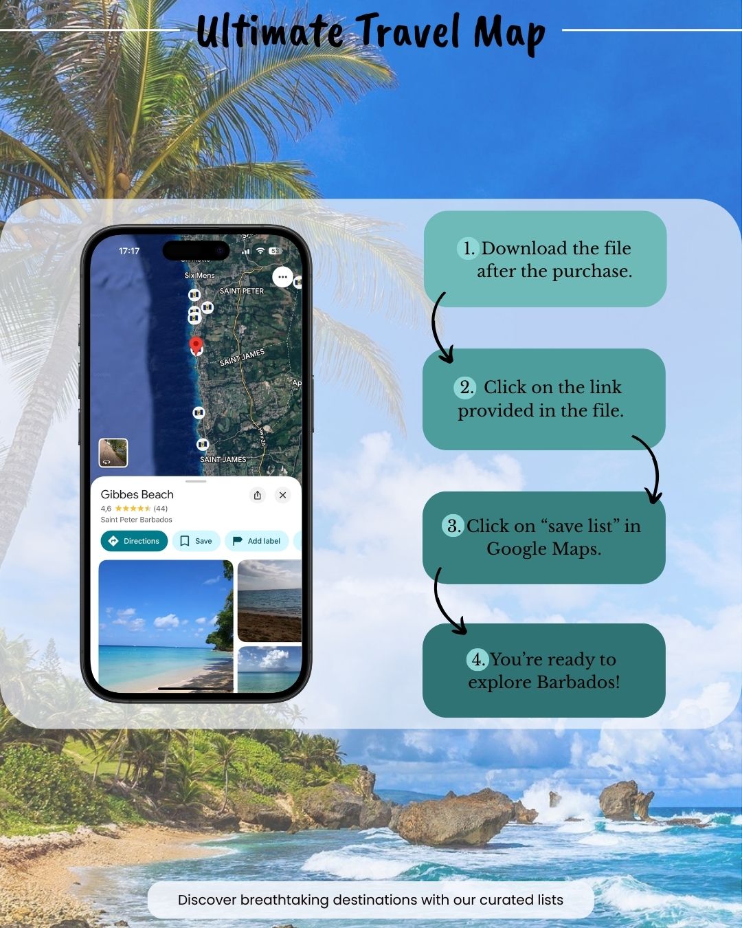 Caribbean Countries Travel Bundle - Sight Maps