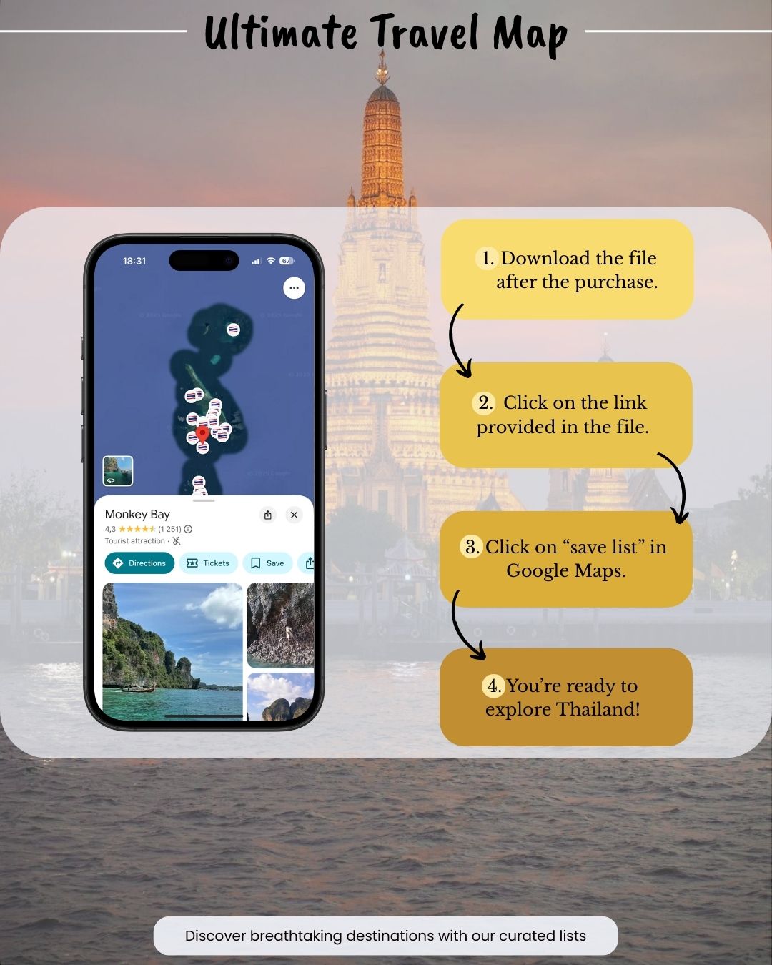 Thailand Travel Map - Sight Maps
