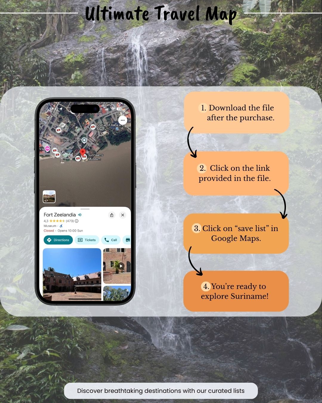 Suriname Travel Map - Sight Maps