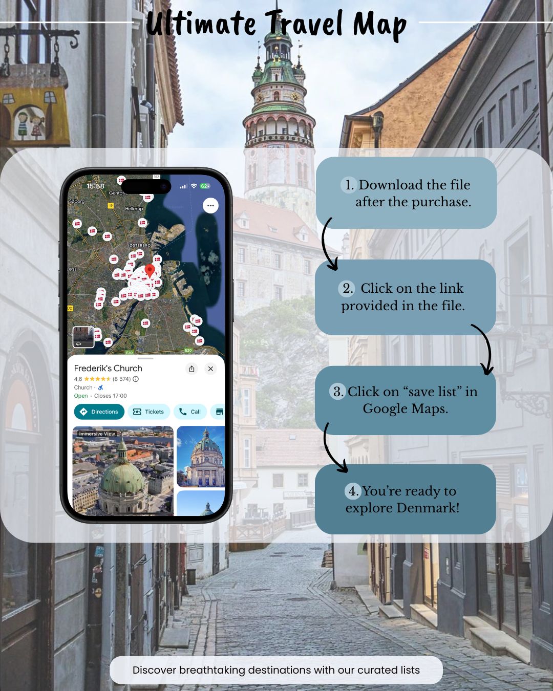 Denmark Travel Map - Sight Maps