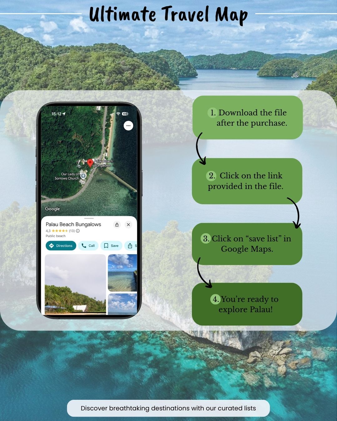 Palau Travel Map - by Sight Maps