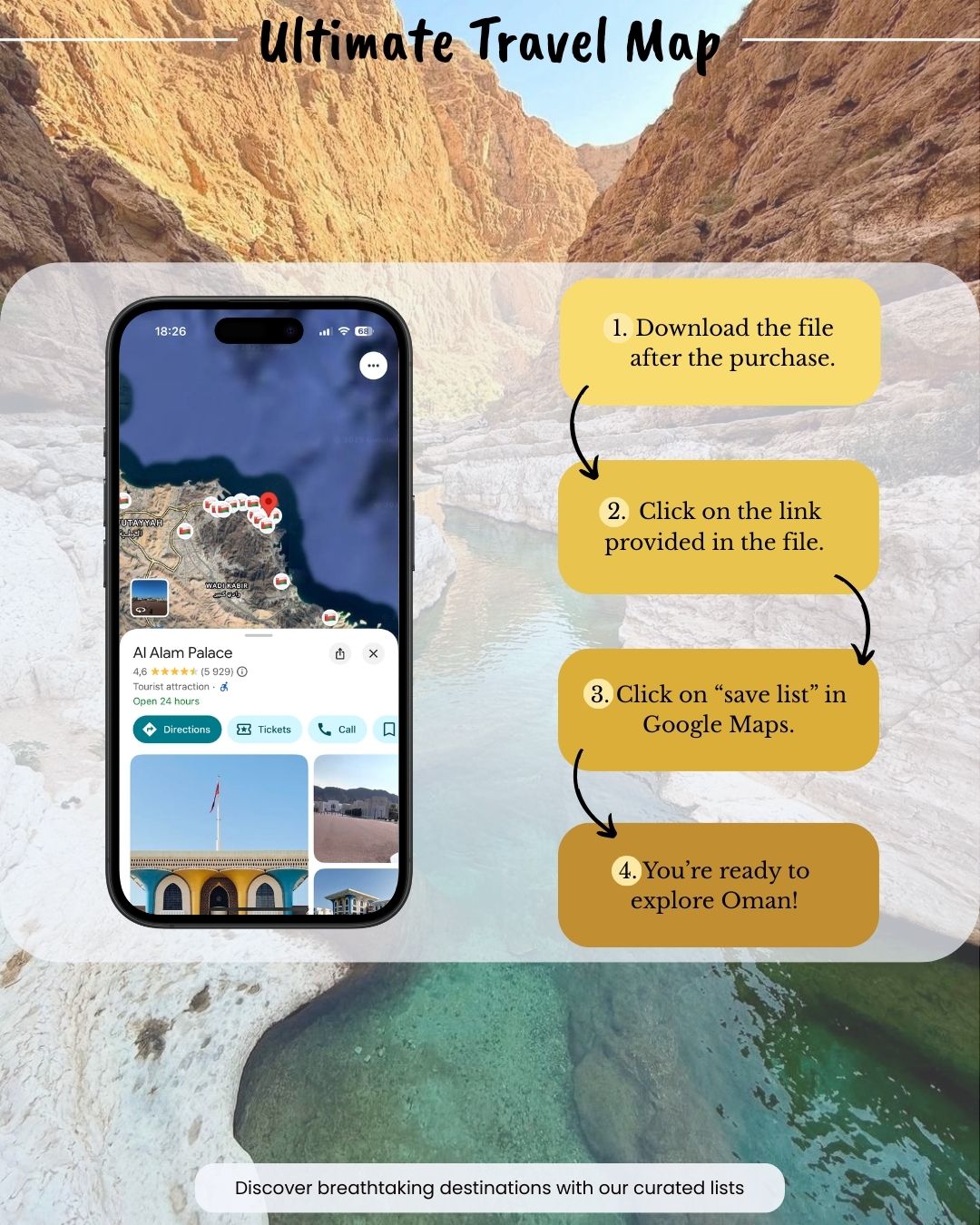 Oman Travel Map - by Sight Maps