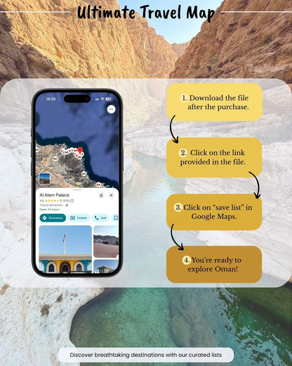 Oman Travel Map - by Sight Maps