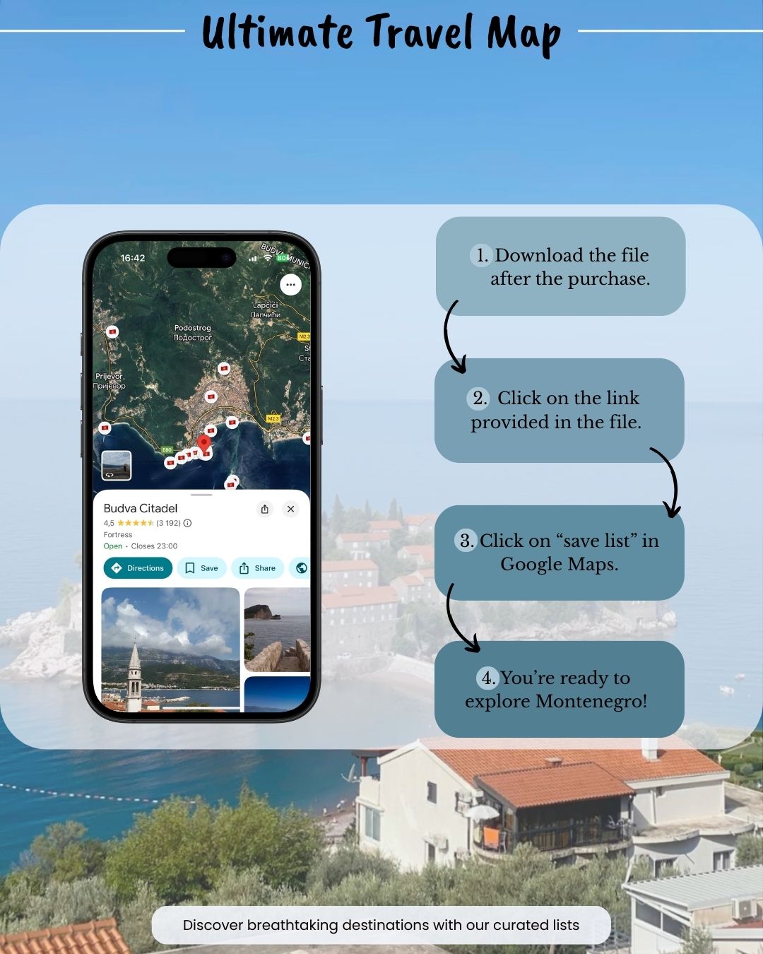 Montenegro Travel Map - Sight Maps