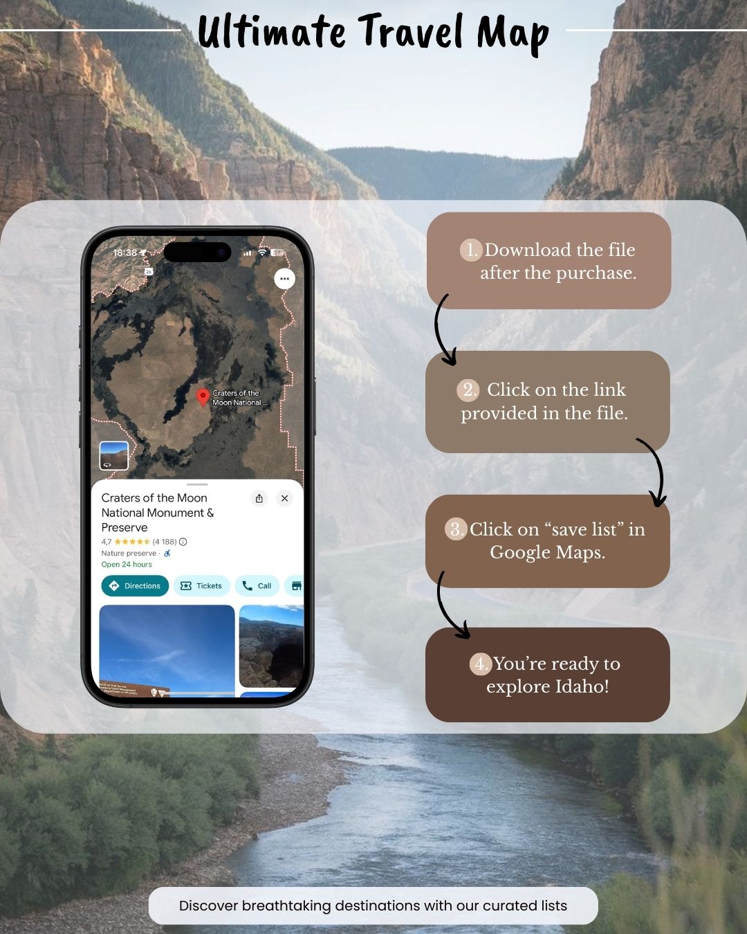 Idaho Travel Map - by Sight Maps