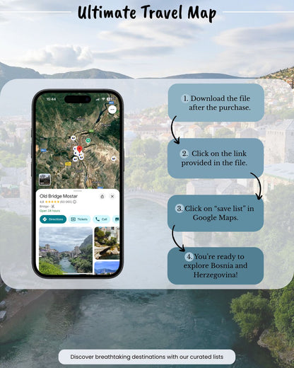 Bosnia and Herzegovina Travel Map - Sight Maps