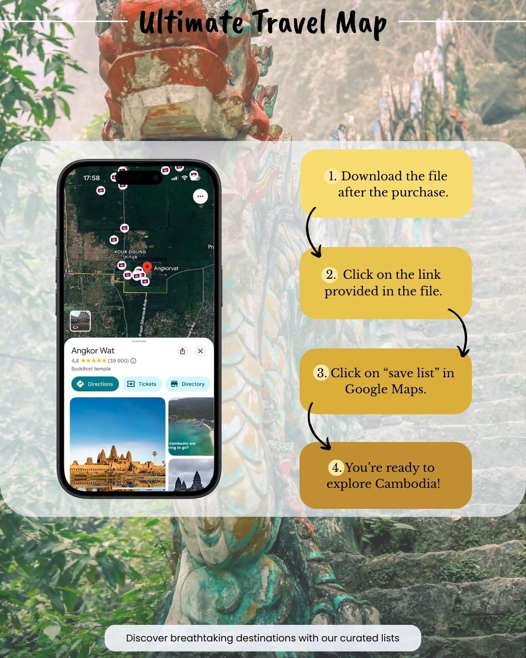 Cambodia Travel Map - Sight Maps