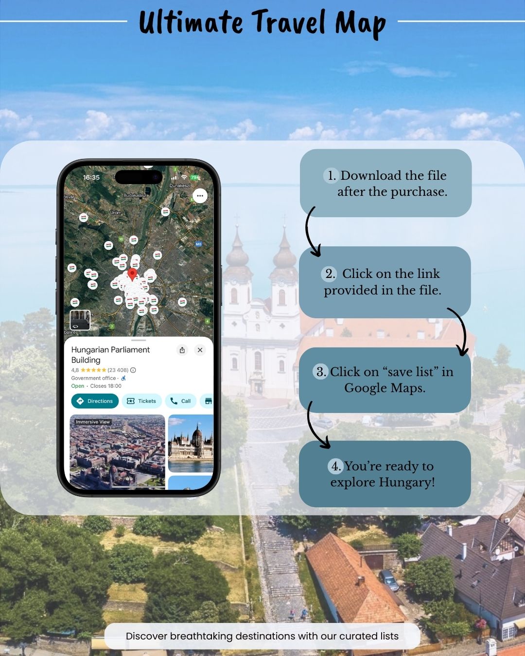 Hungary Travel Map - Sight Maps