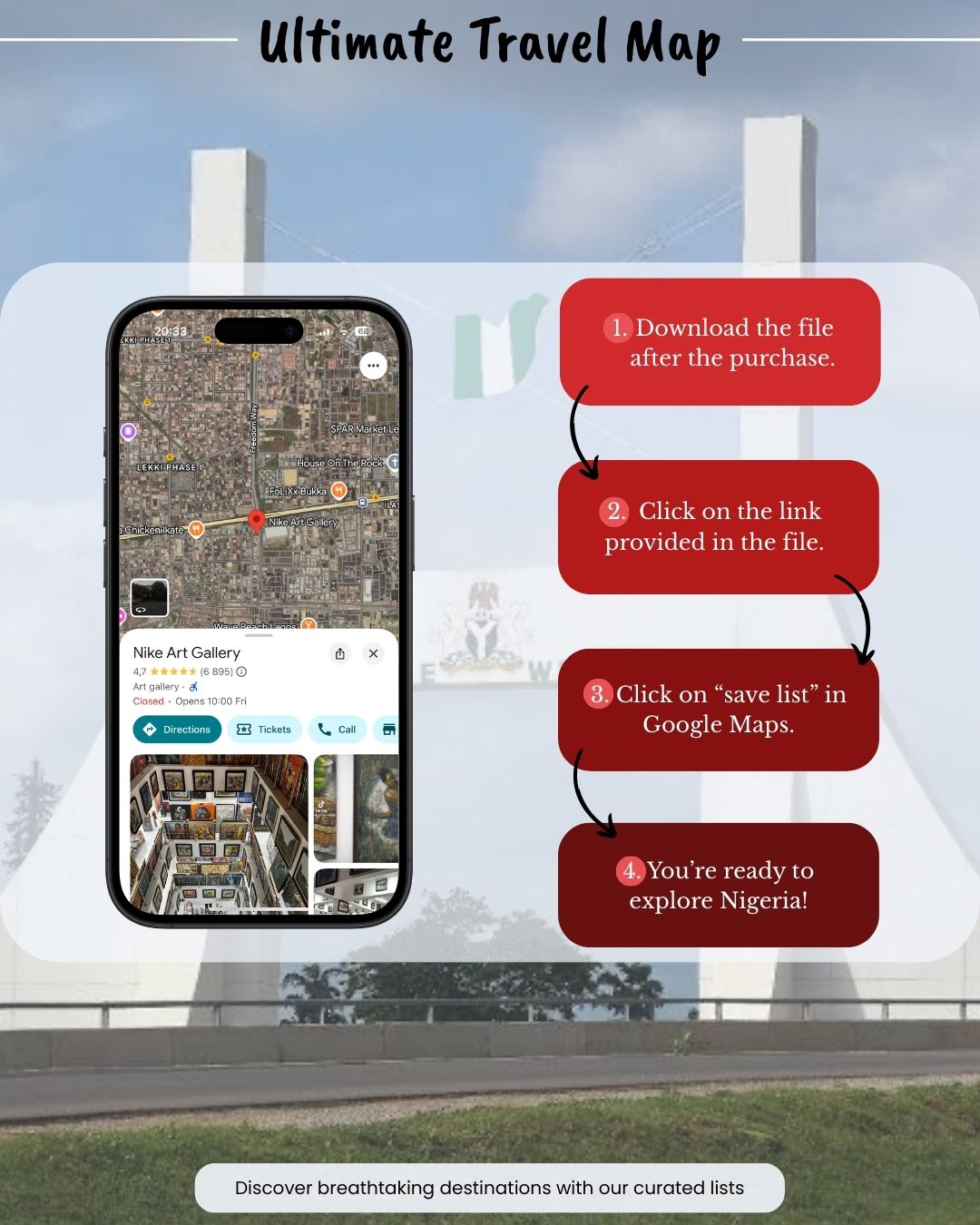 Nigeria Travel Map - Sight Maps