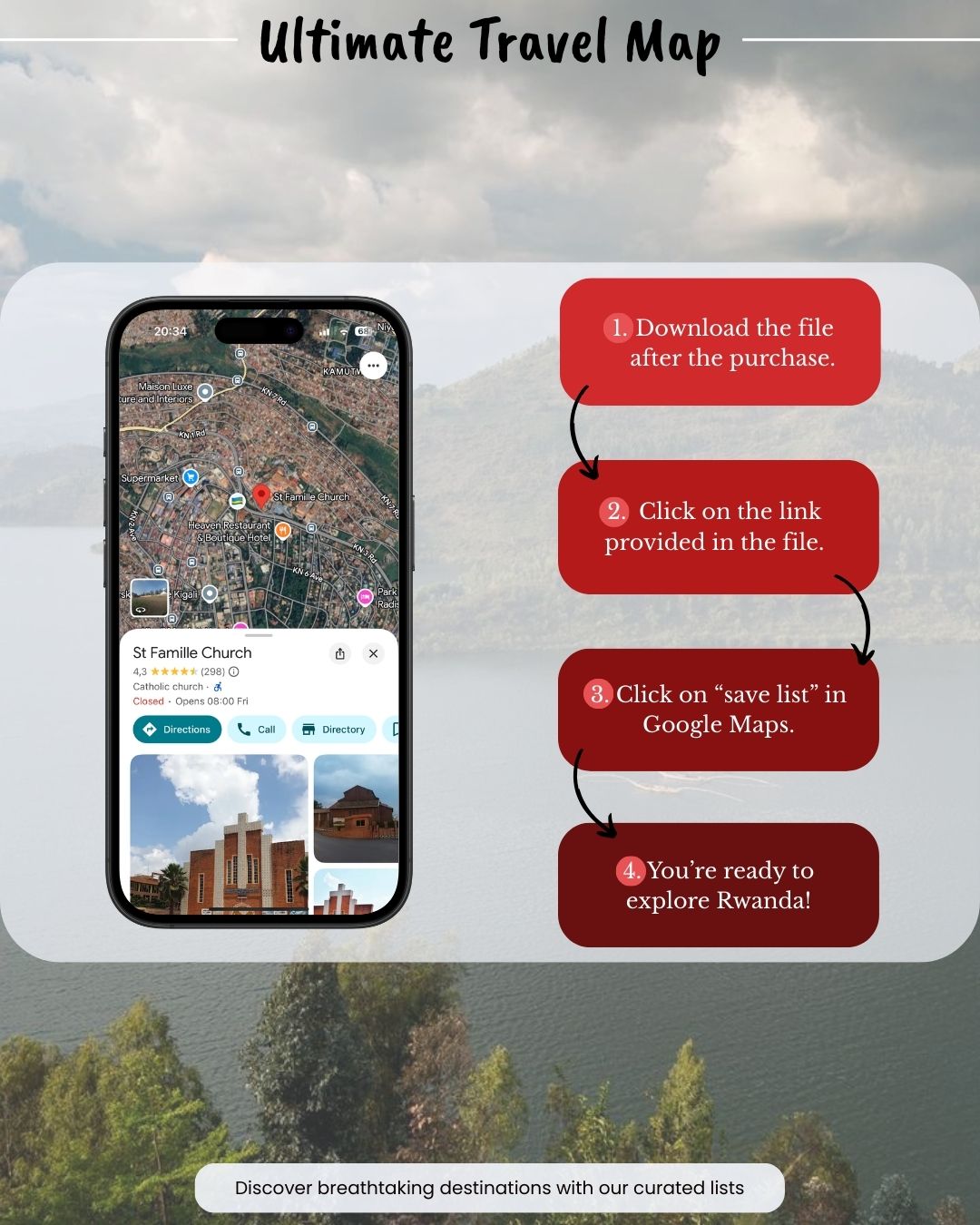 Rwanda Travel Map - Sight Maps