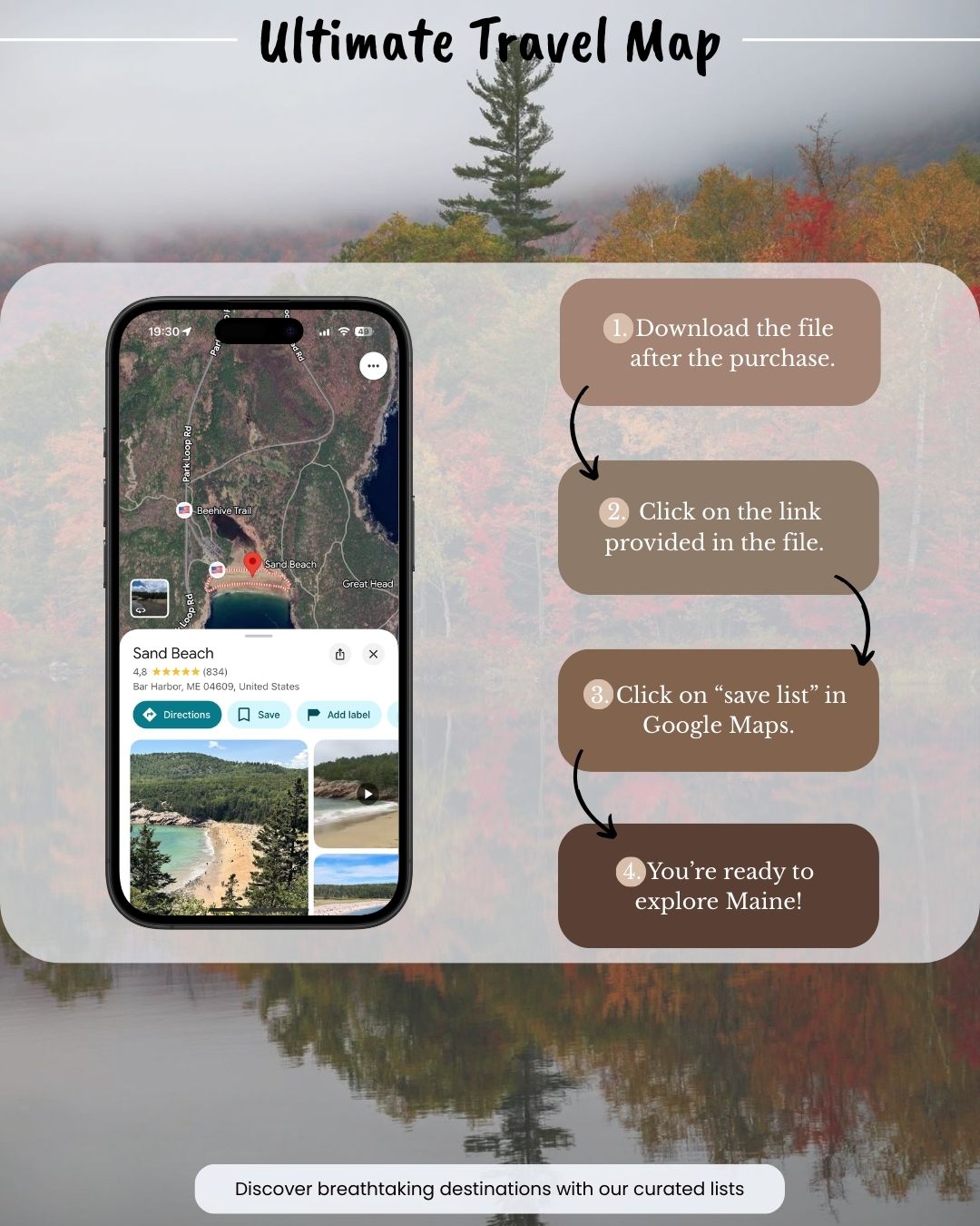 Maine Travel Map - by Sight Maps