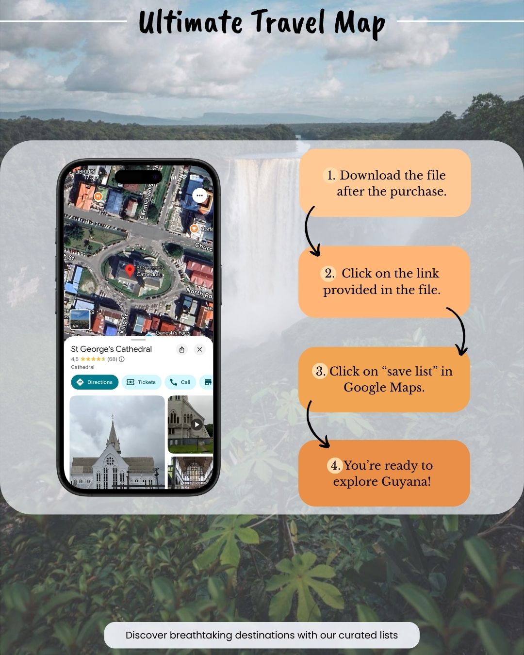 Guyana Travel Map - Sight Maps