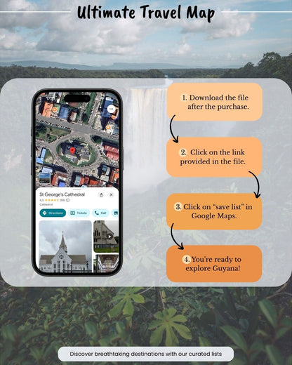 Guyana Travel Map - Sight Maps